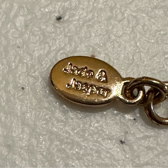 Jade & Jasper Necklace- long gold tone w/ brushed gold beaded pendant teardrop - Picture 12 of 12